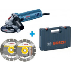 BOSCH HAAKSE SLIJPER GWS 880 + 2 DIAMANTZAAGBLADEN