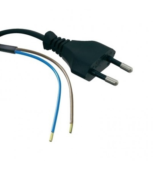 EURO-AANSLUITSNOER 1,8M 2X0,75 ZWT