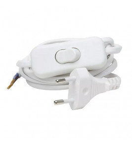 2 METER EURO-AANSLUITSNR+SCHAK.WIT