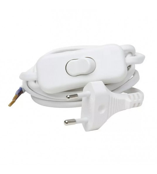 EURO-AANSLUITSNOER+SCHAK. 2M WIT