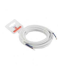 3 MTR.TEXTIELSNOER 2X0,75 WIT