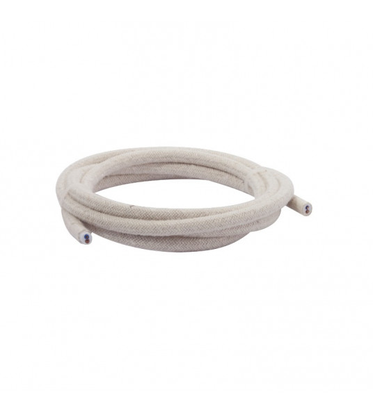 3 MTR.TEXTIELSNOER 2X0,75 LINNEN
