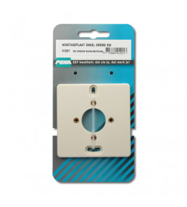 MONTAGEPLAAT ENKEL CREME EW