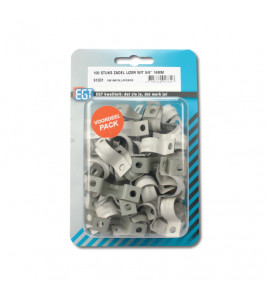 100 STUKS ZADEL IJZER WIT 5/8" 16MM