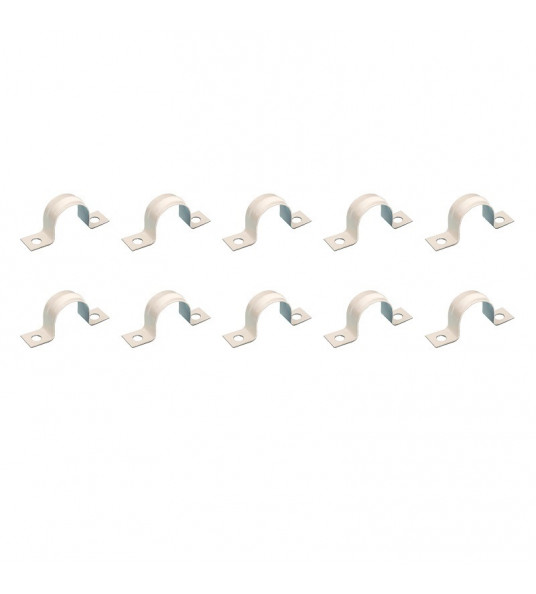 10 STUKS ZADEL IJZER WIT 3/4" 19MM