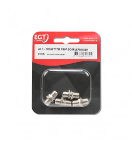F-CONNECTOR PRO DOORVERBINDER KABELKEUR (4 STUKS)