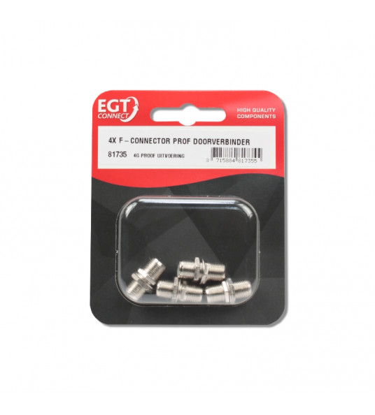 F-CONNECTOR PRO DOORVERBINDER KABELKEUR (4 STUKS)
