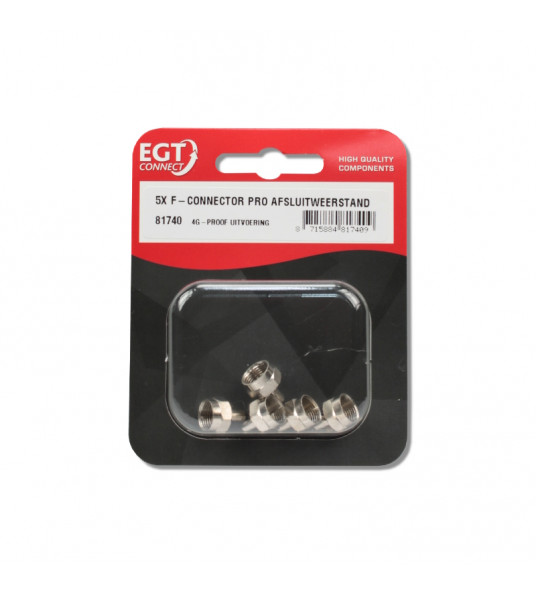 F-CONNECTOR PRO AFSLUITWEERSTAND (5 STUKS)