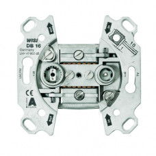 INBOUW COAX R-TV RIJGDOOS 4-2400MHZ INCLUSIEF AFDEKPLAAT WIT