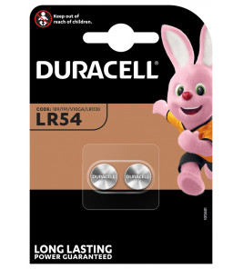 DURACELL BATTERIJ ALKALINE 1,5V LR54 (2 STUKS)