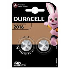 DURACELL BATTERIJ CR2016 LITHIUM 3 VOLT (2 STUKS)