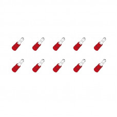 KABELSCHOEN ROND MALE 4MM ROOD (1.5MM2) 10 STUKS