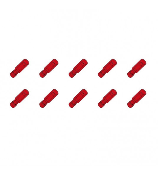 10 ST.KABELSCHOEN RONDFEMALE 4MM RD