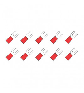 10 ST.KABELSCHOEN VORK 4MM ROOD