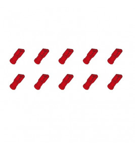 10 ST.KABELSCHOEN FEMALE 6,3 ISO RD