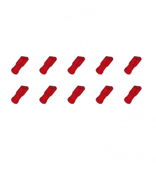 10 ST.KABELSCHOEN FEMALE 6,3 ISO RD