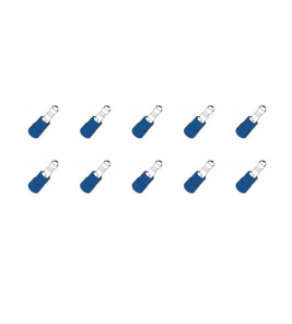 10 ST.KABELSCHOEN ROND MALE 4MM BL