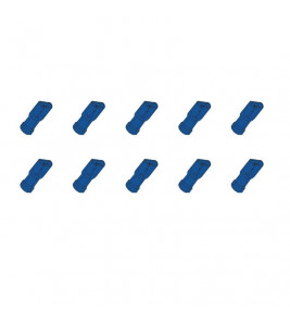 10 ST.KABELSCHOEN FEMALE 6,3 ISO BL