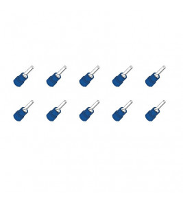 10 ST.KABELSCHOEN PIN/STIFT BLAUW
