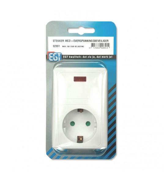 STEKKER WCD+OVERSPANNINGSBEVEILIGER