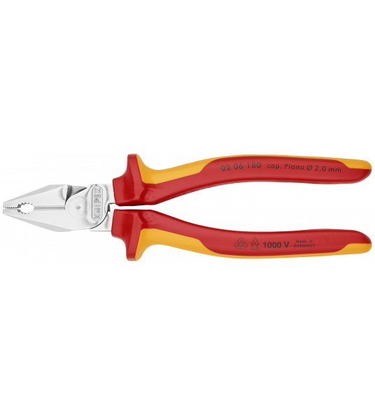 KNIPEX 02 06 180 KRACHT-KOMBITANG COMFORT 180 MM VDE