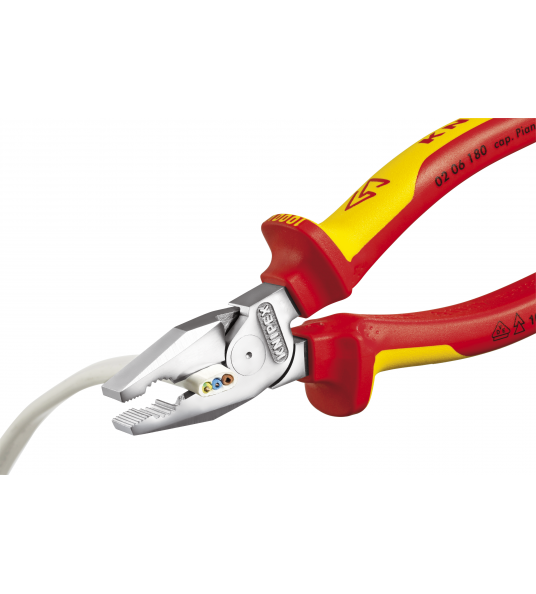 KNIPEX 02 06 180 KRACHT-KOMBITANG COMFORT 180 MM VDE