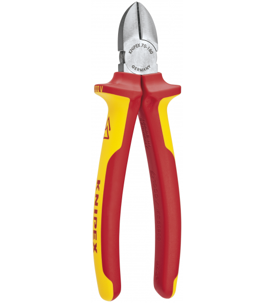 KNIPEX 70 06 180 ZIJSNIJTANG VERCHR./COMFORT 180 MM VDE 1000V