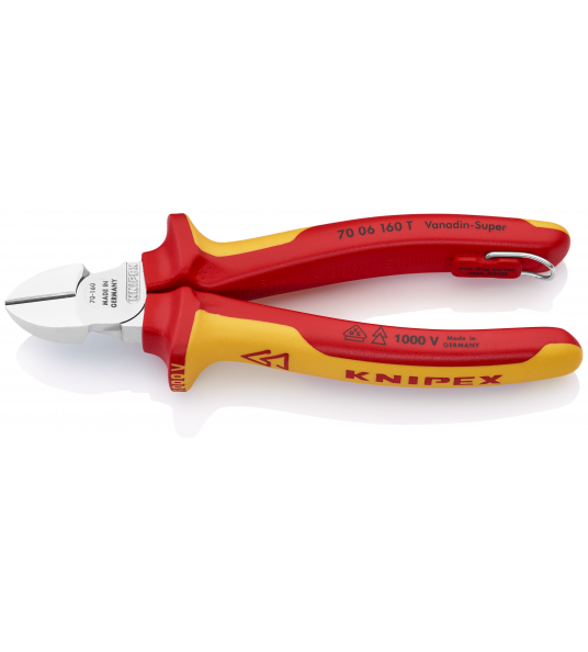 KNIPEX 70 06 160 ZIJSNIJTANG VERCHR./COMFORT 160 MM VDE 1000V