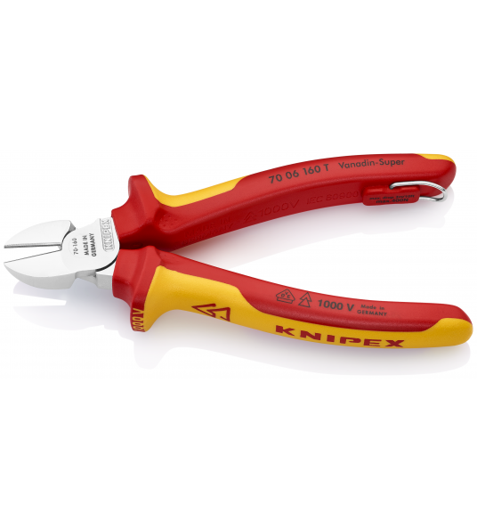 KNIPEX 70 06 160 ZIJSNIJTANG VERCHR./COMFORT 160 MM VDE 1000V