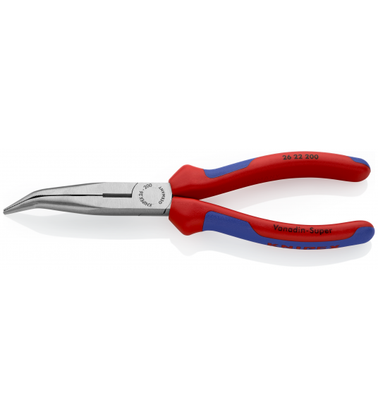 KNIPEX 26 22 200 TELEFOONTANG 45GR. + ZIJSN. 200 MM