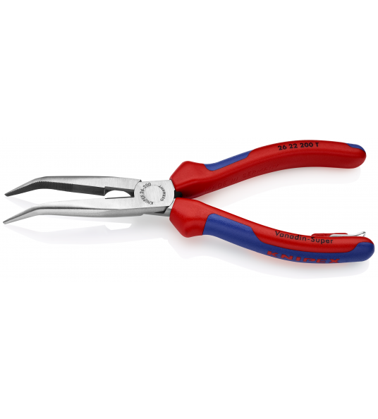 KNIPEX 26 22 200 TELEFOONTANG 45GR. + ZIJSN. 200 MM