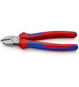 KNIPEX 70 02 180 ZIJSNIJTANG GEPOLIJST/COMFORT 180 MM