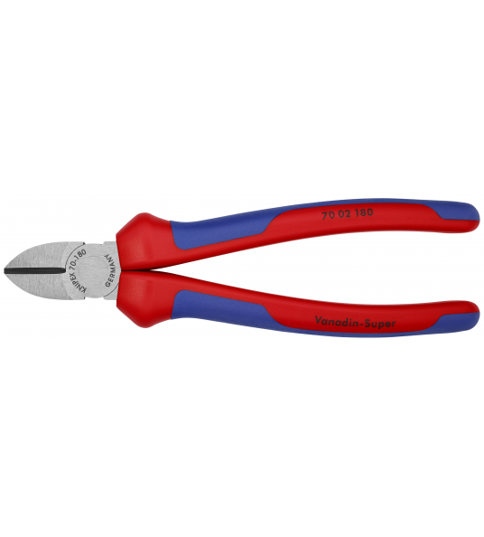 KNIPEX 70 02 180 ZIJSNIJTANG GEPOLIJST/COMFORT 180 MM