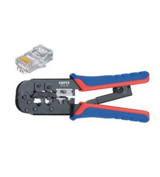 KNIPEX 97 51 10 CRIMPTANG WESTERNSTEKKERS 6 EN 8 POLIG 190MM