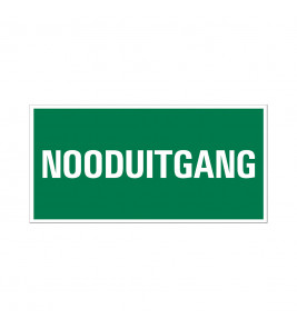 BORD 15X30CM VLUCHTWEG NOODUITGANG
