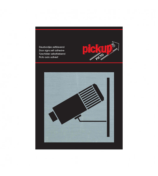 BORD ALULOOK CAMERABEWAKING 80X80 MM ZELFKLEVEND