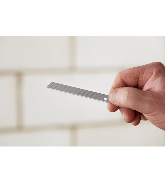 STANLEY NAVULLING AFBREEKMESJES 9MM IN DISPENSER (10 STUKS)