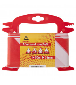 AFZETBAND HASPEL ROOD-WIT 50 M