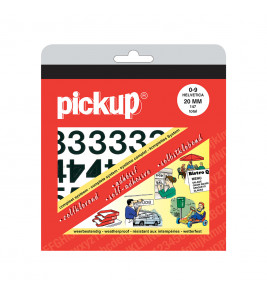 CIJFERBOEK HELVETICA ZWART 20 MM