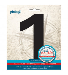 NAUTIC PLAKCIJFER 150 MM ZWART 1