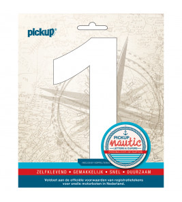 NAUTIC PLAKCIJFER 150MM WIT 1