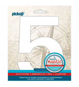 NAUTIC PLAKCIJFER 150MM WIT 5