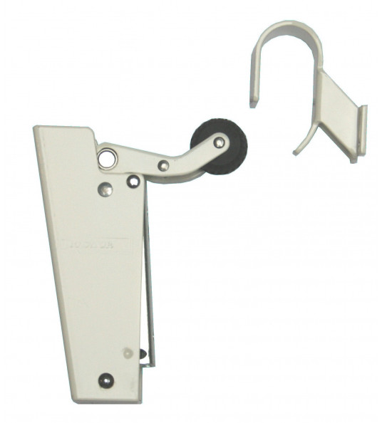 DICTATOR DEUROPVANGER TYPE 1600, HAAK 1009, CILINDER B10 (50 N), WIT R