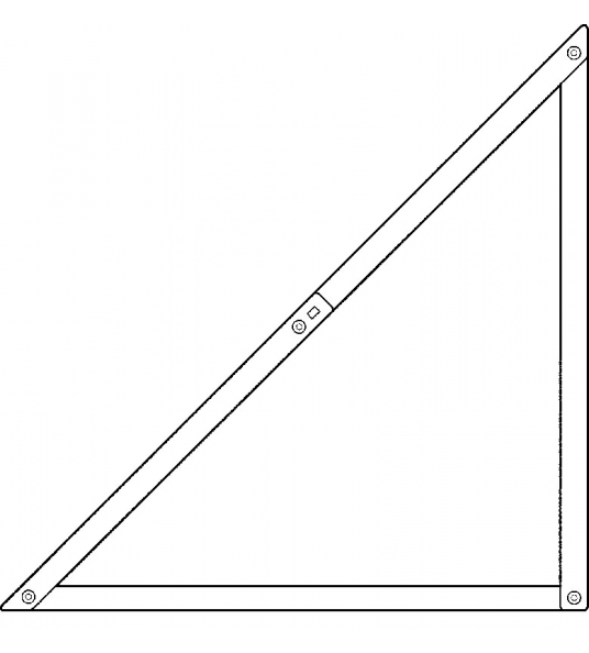OPVOUWBARE BOUWHAAK ALUMINIUM