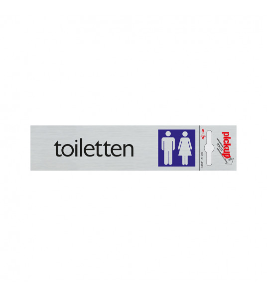 BORD ALULOOK TOILETTEN 165X44 MM ZELFKLEVEND