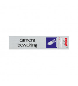 BORD ALULOOK CAMERABEWAKING 165X44 MM ZELFKLEVEND