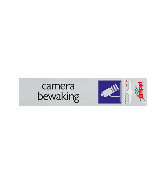 BORD ALULOOK CAMERABEWAKING 165X44 MM ZELFKLEVEND