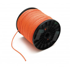 PPD.040.ORA-D / TOUW GESLAGEN PP 04MM ORANJE ROL 120 MTR