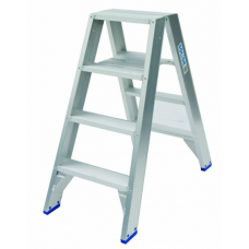 DUBBELE TRAPLADDER / 2 X 4 TREDEN