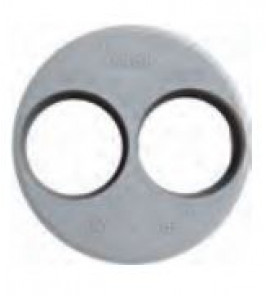 110X50/50 VERLOOP DUBBEL INW. 2XLM GR 110X50/50 VERLOOP DUBBEL INW. 2XLM GR